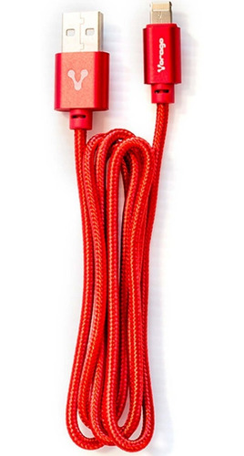 Imagen 1 de 6 de Cable Micro Usb Lightning Vorago 2 En 1 Híbrido Reforzado