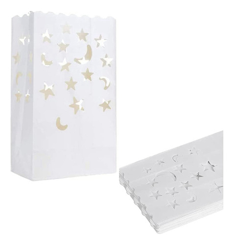 Y) 50 Unidades Bolsas Especiales For Velas Luminarias Lante