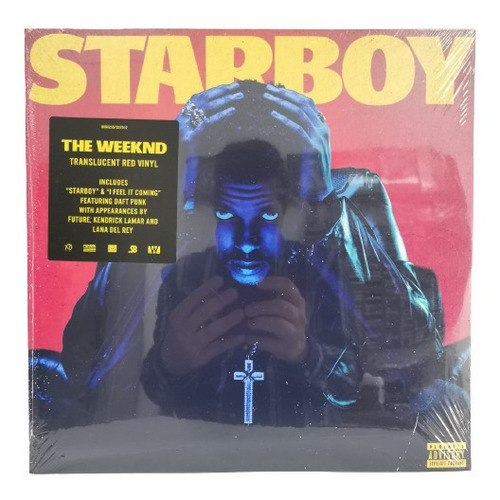 The Weeknd Starboy Translucent Red Edition 2lp Vinilo Nuevo