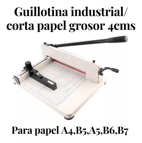 Guillotina Plus Office A4 3921 Base Plástico. Guillotina papel, cizalla  papel . La Superpapelería