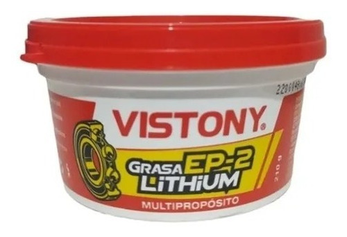 Grasa Multiproposito Tap Ep-2 Lithium 210gr Rojo - Vistony