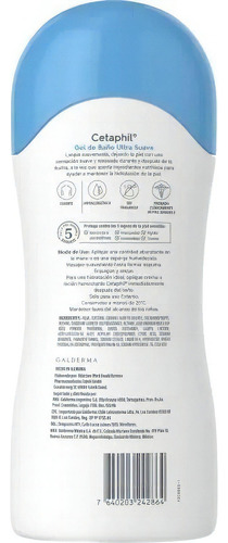 Cetaphil Gel de Banho Ultra Suave Para Pele Sensível 500 Ml