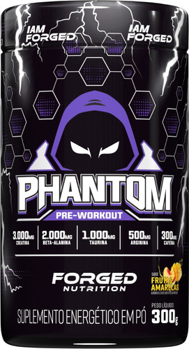 Phantom Com Beta Alanina E Creatina Sabor Frutas Amarelas 300g - Forged Nutrition