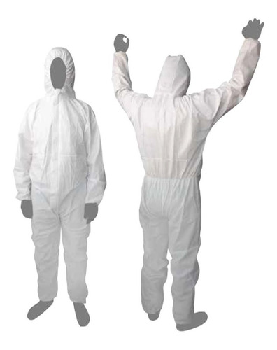 Overol Impermeable Laminado Traje Fumigación Criminalística 