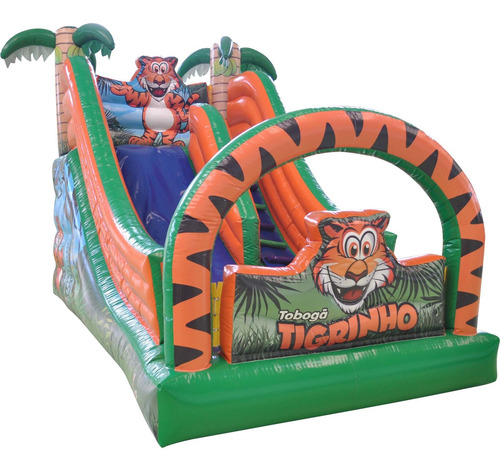 Tobogã Tigrinho Com Motor Soprador