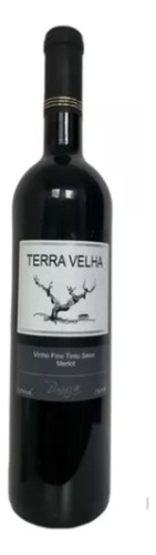 Vinho Fino Tinto Seco Merlot Terra Velha Pampas 750ml Queijo