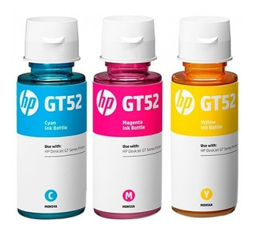 Tinta Hp Gt52 Original Color Para Gt 5820 315 415 Combo X 3 