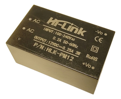 Fuente Aislada 12 V 3 W Hlk-pm12 Hi Link Arduino