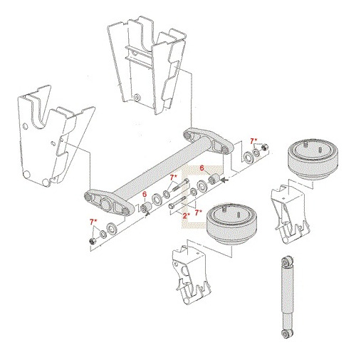 Bujes De Suspension Remolque Tipo Meritor Wabash