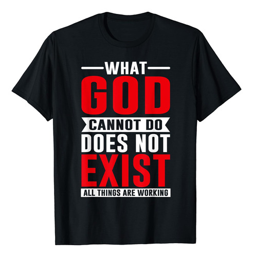 Lo Que Dios No Puede Hacer No Existe, Camiseta De Oración Ns