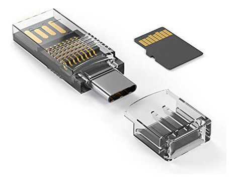 Usb A And Usb-c Micro Sd Card Readerusb Type C Otg Adapter
