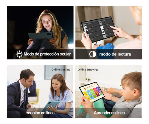 Teclast Tablet M50 Pro 10.1" con red móvil 256GB de almacenamiento y 16GB de memoria RAM color Azul