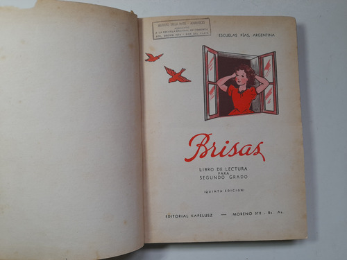 Brisas Antiguo Libro De Lectura 2do Grado. (Usado)