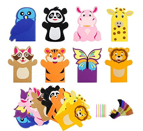 Imagen 2 de 6 de Kits De Marionetas De Fieltro Para Niños
