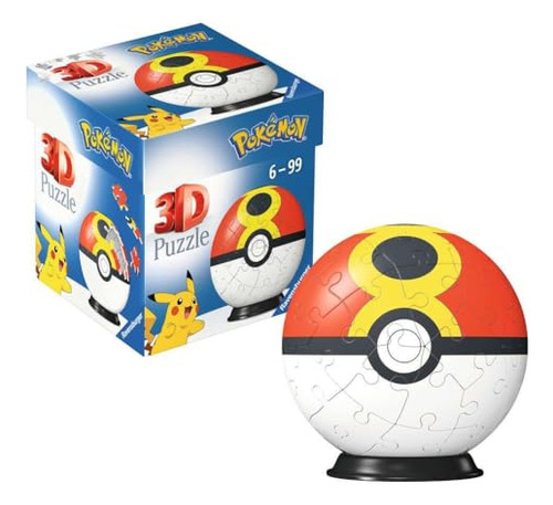 Ravensburger 3d Puzzle 11628 - Puzzle-ball Pokémon Pokéballs