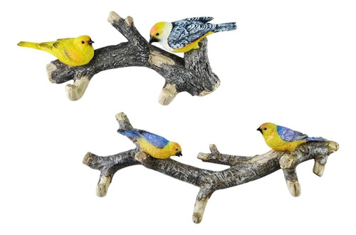 Pack De 2 Percheros Bird Coat Hooks Perchas Para Colgar