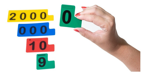 Imagem 4 de 4 de Fichas Sobrepostas 2 Em 1 - Numeral E Decimal - Aluno - Mmp