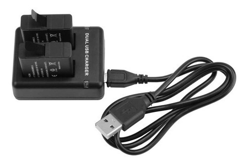 Carregador Usb Duplo De Bateria Para Hero 6 7 Black Gopro 5