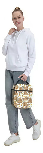 Pt Compatibility Caja Bento Con Estampado De Carpinchos,