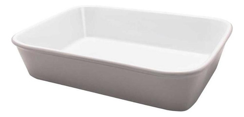 Travessa Refratária Bake Média 26x18x5,6 Cm Oxford Cool Grey Cor Cinza