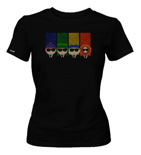 Camiseta Personajes Con Gafas Colores South Park Mujer Dbo