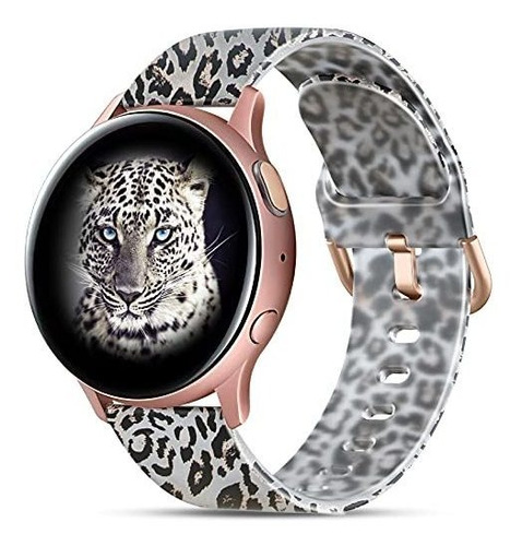 Malla Para Samsung Watch 4/watch 4 Classic 40 44mm Leopardo