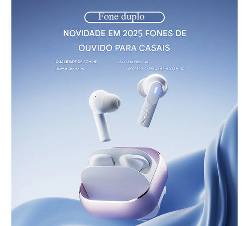 Fone De Ouvido Sem Fio-bluetooth 5.3, Duplo Com Dois Pares