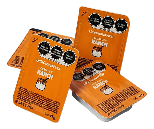 Dip Aderezo Ranch Y Buffalo Ranch 60 Piezas De 43g 30 De C/u