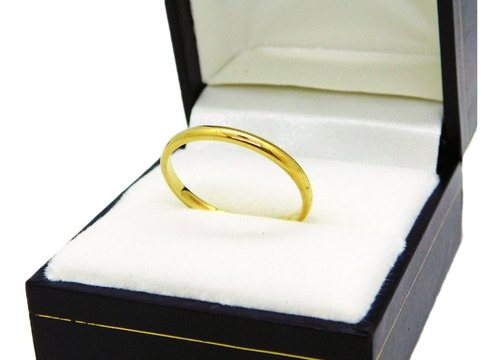 Anillo Compromiso Oro 18k 1/2 Caña Cod: 3140 Joyeria Esponda