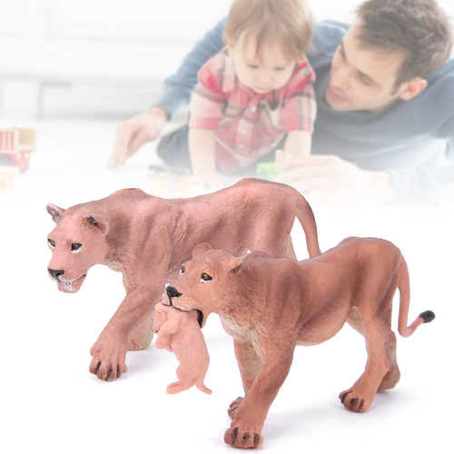 Juguete Para Niños: Modelos De Animales De Leonas Realistas