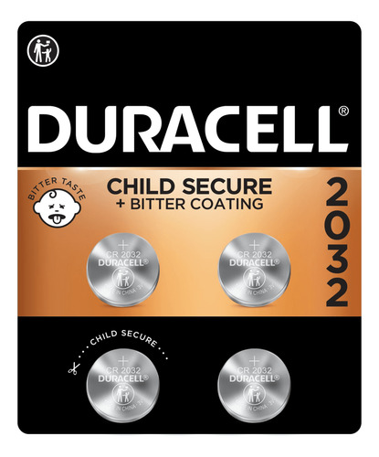 Set De 4 Batería Moneda Litio Duracell 2032 3v Cr2032 Con