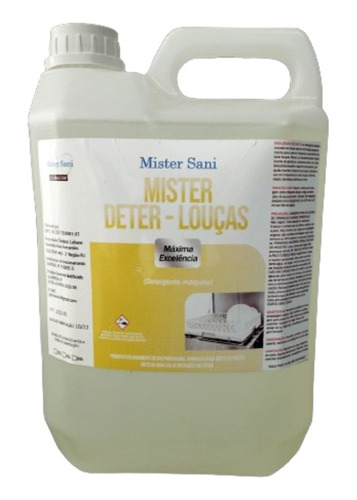 Detergente Líquido - Alcalino Clorado - Kit 2 Galão 5 L 