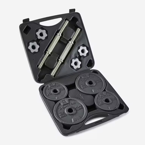 Kit Mancuernas Roscadas 20kg 28mm Cross Training Domyos