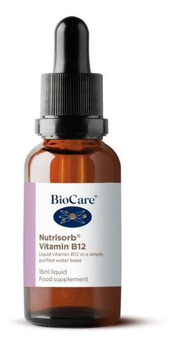 Biocare Nutrisorb Vitamina B12 Liquida Energia Sist Nervioso Sabor Sin Sabor