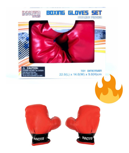 Guantes De Box Para Niños Original Rojos