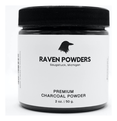 Raven Powders Polvo De Carbon Premium Para Dibujo Y Arte 50g