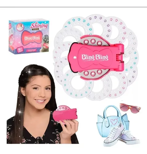 Kit para máquina encoladora de pelo con diamantes de imitación, accesorio para blogueros