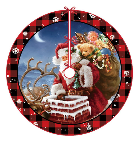 Soporte Para Árbol De Navidad De 90 Cm Con Falda De Árbol De