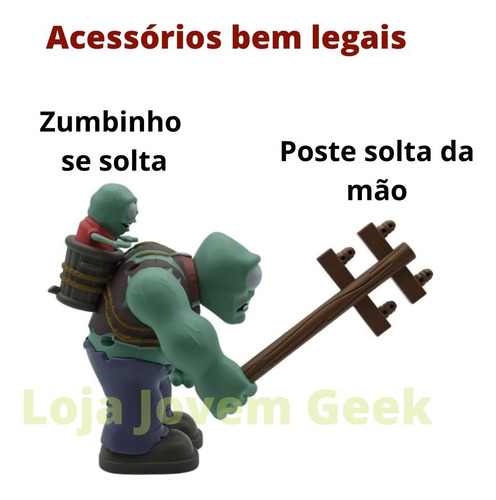 Imagem 4 de 4 de Plants Vs Zombies Zumbi Gigante E Zumbinho Que Arremessa