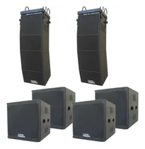 Comprar Kit Ativo Line Array 10 6 Ti Sub 18 6 Caixas Vla7200