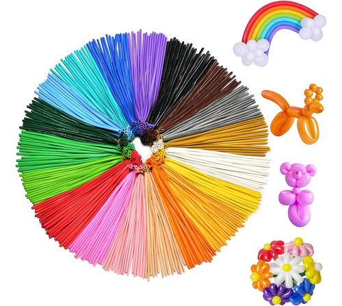 400 Globos Giratorios De 260q De Globos Largos Para Animales