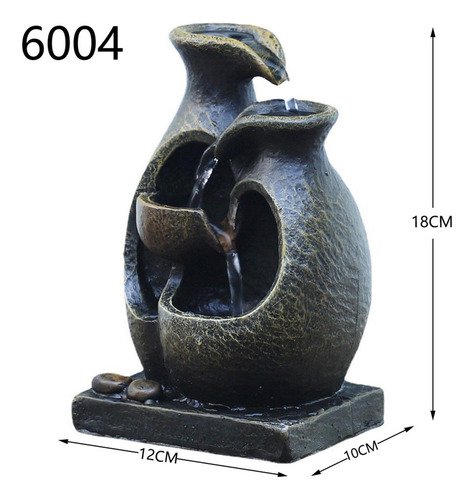 Mini Fonte Ornamental Cachoeira Interna Usb Artesanato