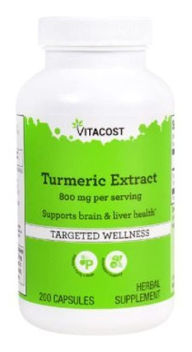 Vitacost Extracto De Cúrcuma  -800 mg Por Servir  200