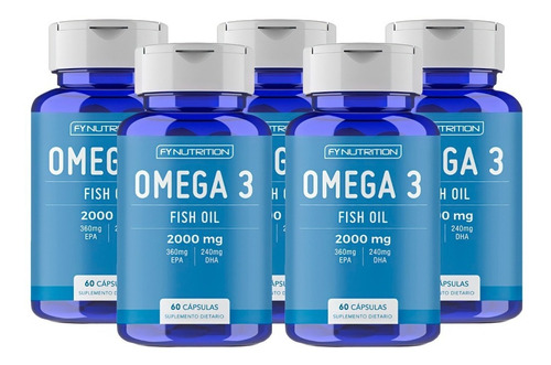 Omega 3 Fish Oil Fynutrition - Aceite De Pescado - 1000mg X5