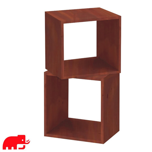 Combo 2 Cubos Madera Maciza Estante Modular 40x40x30cm