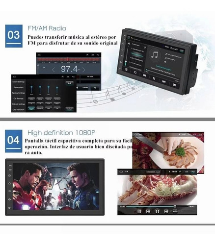 Imagen 4 de 6 de Estereo Reproductor Multimedia Auto Mirror Link Android 8.1
