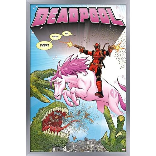 Marvel Comics-deadpool-unicornio Póster De Pared, 14.7...