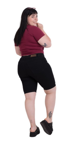 Imagen 2 de 5 de Bermuda Mujer Jean Elastizada Calidad Premium Talle 46 Al 54