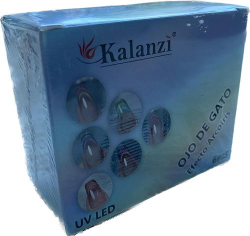 Gel Ojo De Gato Efecto Arcoiris Kalanzi Uv/led 6pz