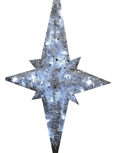 Estrella Navideña Iluminada De 4 Picos